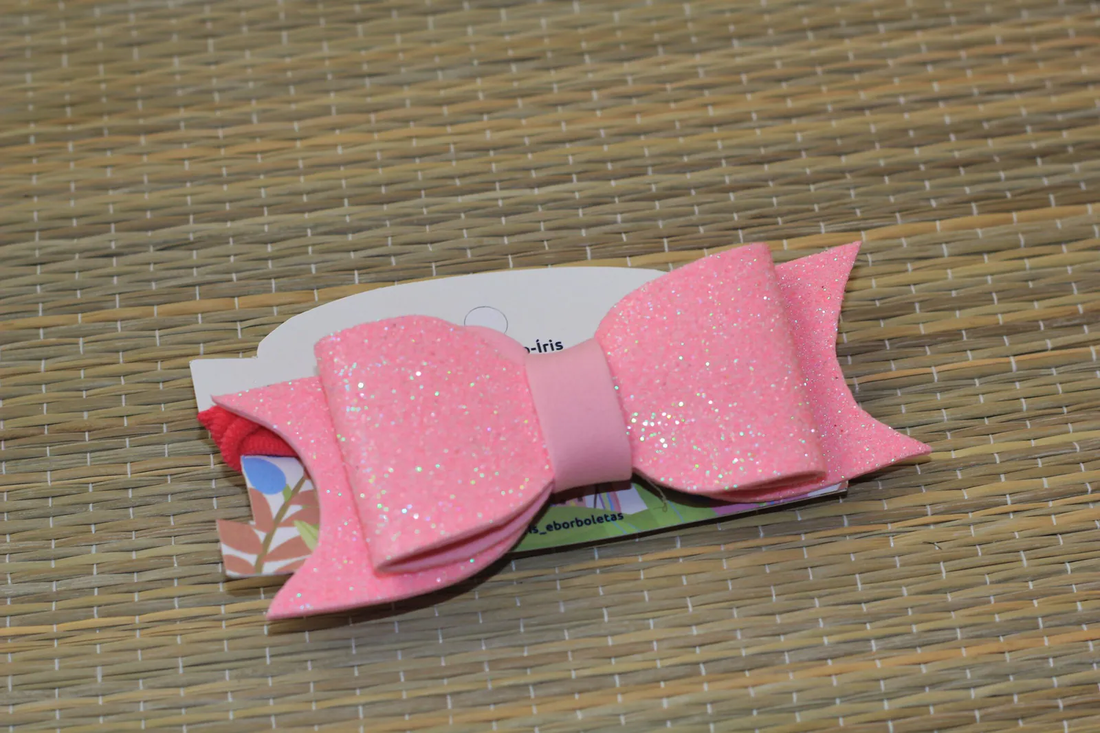 Fita em nylon com aplique em EVA — Arco-Íris & Borboletas